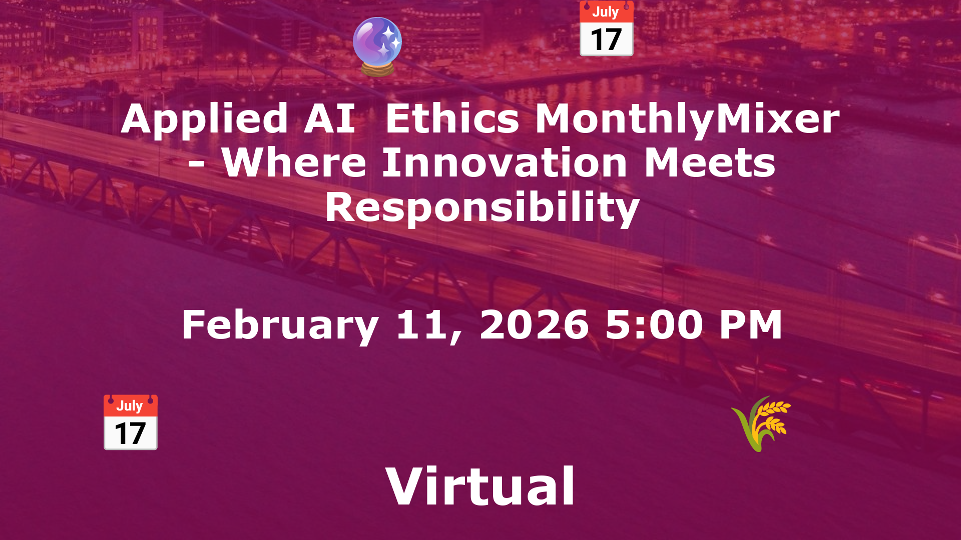 Applied AI  Ethics MonthlyMixer - Where Innovation Meets Responsibility event image